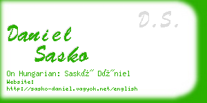 daniel sasko business card